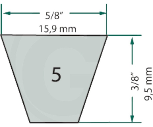 [AMAT3-169227] by PIX Curea trapezoidală - 5L790K