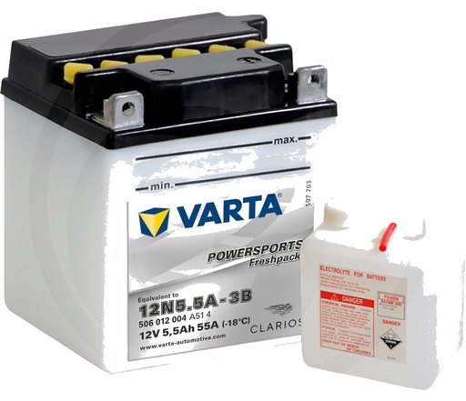 [AMAT3-171416] Varta Baterie POWERSPORTS Freshpack 12 V / 5, - Baterie de pornire, încărcată la uscat, cu pachet acid