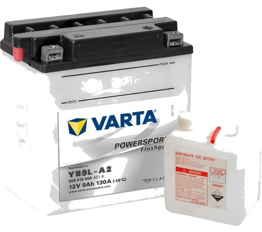 [AMAT3-171422] Varta Baterie POWERSPORTS Freshpack 12 V / 9 - Baterie de pornire, încărcată la uscat, cu pachet acid