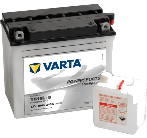 [AMAT3-171436] Varta Baterie POWERSPORTS Freshpack 12 V / 19 - Baterie de pornire, încărcată la uscat, cu pachet acid