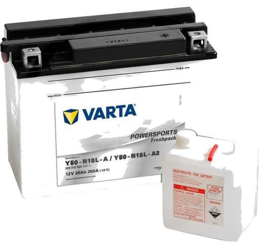 [AMAT3-171440] Varta Baterie POWERSPORTS Freshpack 12 V / 20 - Baterie de pornire, încărcată la uscat, cu pachet acid