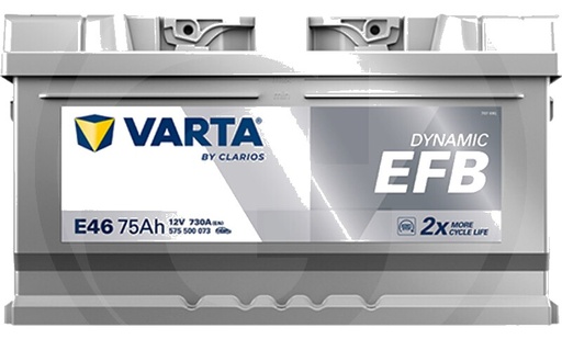 [AMAT3-171456] Varta Baterie Blue Dynamic EFB 12 V / 75 Ah - Baterie BLUE Dynamic EFB E46 - 12V 75Ah 730A