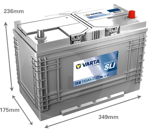 [AMAT3-171473] Varta Baterie de pornire 12V / 110Ah - Baterie de pornire cu tehnologie Ca / Ca, umpluta si incarcata, fara intretinere