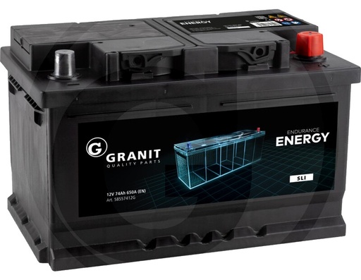 [AMAT3-170994] ENDURANCE ENERGY Baterie 12 V / 74 Ah - umpluta, preincarcata, nu necesita intretinere, tehnologie Ca/Ca