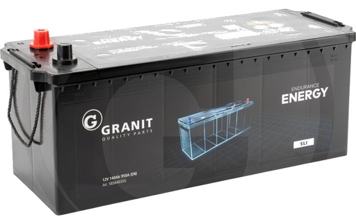 [AMAT3-171010] ENDURANCE ENERGY Baterie 12 V / 140 Ah - umpluta, preincarcata, nu necesita intretinere, tehnologie Ca/Ca