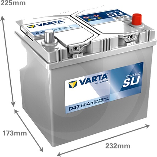 [AMAT3-171526] Varta Baterie Blue Dynamic 12 V / 60 Ah - Baterie de pornire cu tehnologie Ca / Ca, umpluta si incarcata, fara intretine