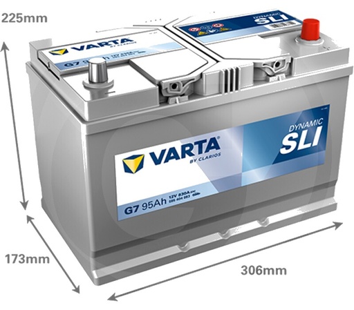 [AMAT3-171543] Varta Baterie Blue Dynamic 12 V / 95 Ah - Baterie de pornire cu tehnologie Ca / Ca, umpluta si incarcata, fara intretine