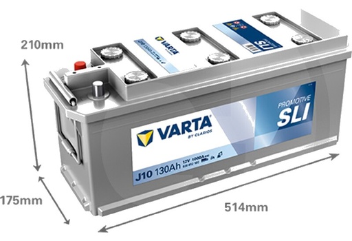 [AMAT3-171564] Varta Baterie de pornire 12V 130Ah - ProMotive Black J10 - 12V 130Ah 1000A HD