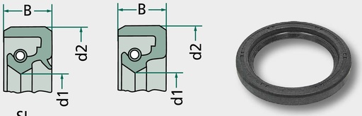 [AMAT3-171060] Simering 16 mm