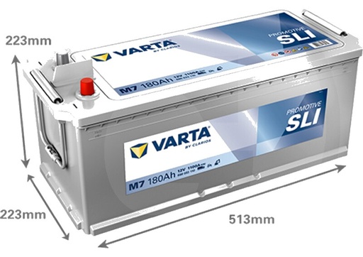 [AMAT3-171571] Varta Baterie de pornire 12V / 180Ah - Baterie de pornire cu tehnologie Ca / Ca, umpluta si incarcata