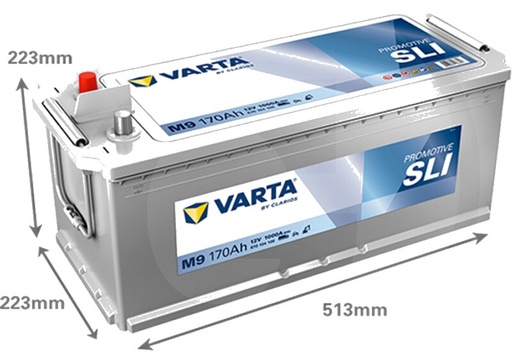 [AMAT3-171573] Varta Baterie de pornire VARTA 12V 170Ah 1000A - ProMotive Black M9 - 12V 170Ah 1000A HD