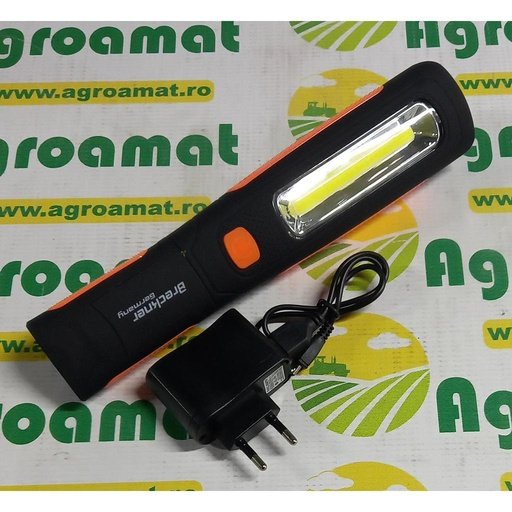[AMAT1-32662] Lanterna Reincarcabila LED 2W Mare cu Magnet 
