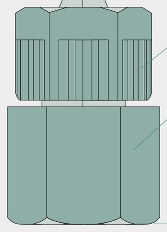 [AMAT3-171594] A-GA-6/4-1/4-PP P -Racord drept, cu filet interior G 1/4"
