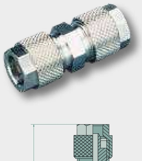 [AMAT3-171702] A-GV-4/2.7-MSv 450027769 Conector drept Alama, nichelata