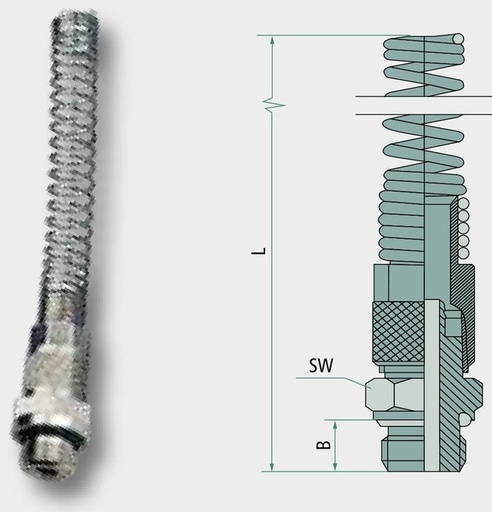 [AMAT3-171727] A-GEF-10/8-1/4-MSv v - Racord drept, cu filet exterior G 1/4"