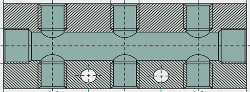 [AMAT3-173533] F-VT2-2x1/2-6x1/4-AL-natur Bloc de distributie G1/2