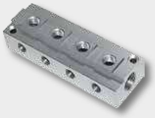 [AMAT3-173537] F-VTF2-2x3/8-8x1/8-AL-natur Bloc de distributie G3 / 8 (2x)