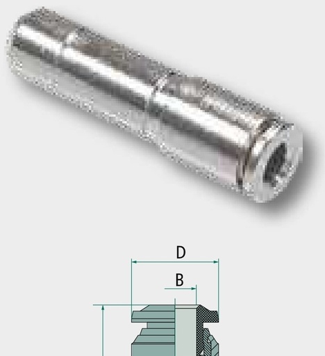 [AMAT3-172072] BK-GRZ-5-4-MSv Conector drept, reductie 4 mm