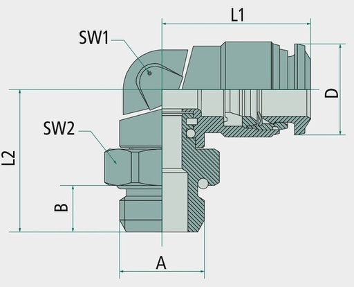 [AMAT3-172128] BK-WEd-4-M5-MSv Racord in unghi, cu filet exterior M5