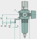 Filtru separator apă WH-F1-3/8-A G3 / 8 (2x)