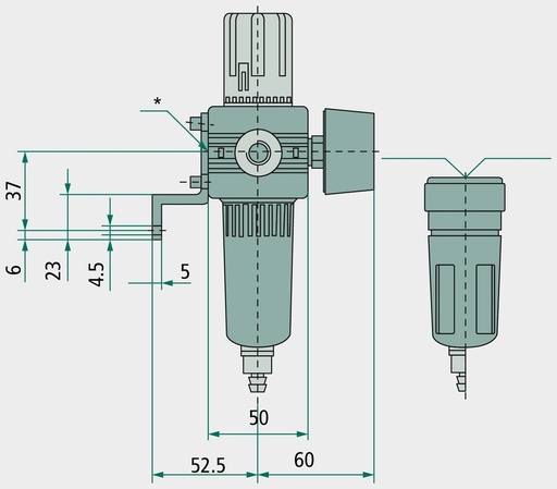 [AMAT3-173796] Unitate de întreținere WH-KÖ1-1 / 4-10-M G1 / 4 (2x)