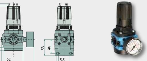 [AMAT3-173816] WH-R4-1/2-10-M 4 - WH-RS1 - Regulator de presiune - dimensiunea 4 Standard