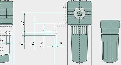 [AMAT3-173817] WH-RS4-1/2-10-M 4 - WH-RS1 - Regulator de presiune - dimensiunea 4 cu adaptor pentru ansamblu de blocare