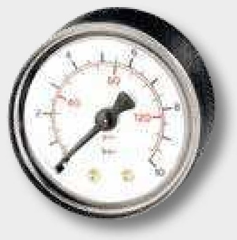 [AMAT3-173861] M-SH-63-1/0-1/4-KU-bar/psi Manometru cu tub Bourdon G1 / 4 (2x)