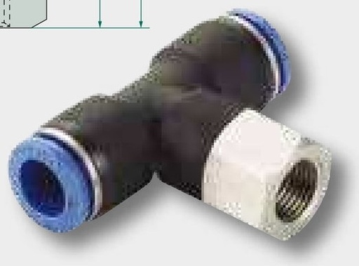 [AMAT3-172525] B-TAd-10-1/4-KU Racord tip T cu filet in G 1/4"