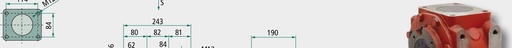 [AMAT3-175432] Transmisie Carcasă din fontă cenușie Cuplaj angrenaje conice cu dinți drepti și cementate Roată liberă RL (dreapta) Limi