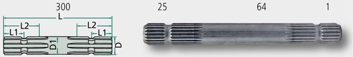 [AMAT3-175492] Ax profilat 300 mm