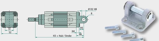 [AMAT3-174321] ZTI-BEF-B-32 Element de fixare tip furcă