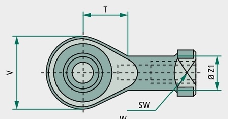 [AMAT3-174362] Z-GKI-E-M10x1,25-Stz Cap furcă M10 x 1,25