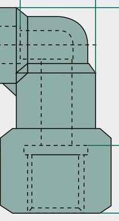 [AMAT3-172792] B-WEdl-8-1/4-MSv Racord unghiular cu filet exterior, reglabil fără presiune G 1/4"
