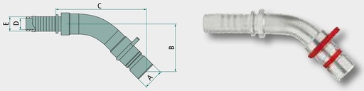 [AMAT3-175887] Cejn WEO-Niplu de presare, drept 1" (30 mm) 250 bar