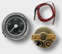 Indicator temperatură 40° - 120° C Ø 60 mm aproximativ 287Ω - 22Ω negru