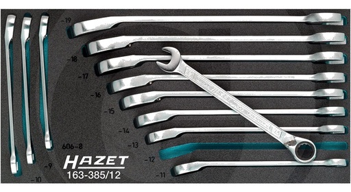 [AMAT3-176200] Hazet Set chei combinate inelare-fixe cu clichet - 12-buc.