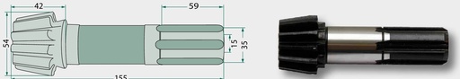 [AMAT3-177968] Arbore de pinion - 12 dinti