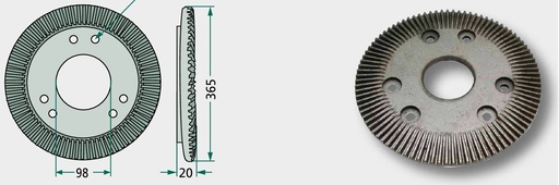 [AMAT3-177975] Roata dintata plana - 91 dinti