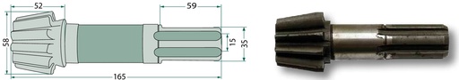 [AMAT3-177995] Arbore de pinion - 10 dinti