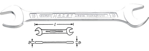 [AMAT3-176361] Hazet Doppelmaulschluessel 498 mm