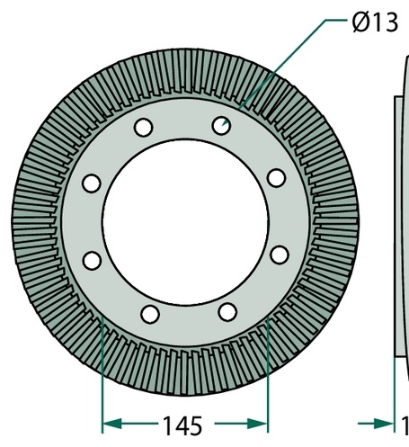 [AMAT3-178093] Roata dintata plana - 83 dinti