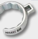 Hazet Offene Doppel-6Kt.-Ringschluessel Innen-Vierkant (Robertson) 12,5 = 1⁄2″ mm