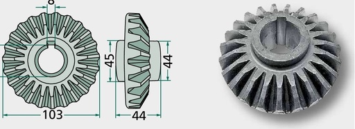 [AMAT3-177577] Pinion conic - 23 dinti