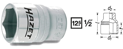 [AMAT3-176882] Hazet Cap cheie tubular? hexagonale 44 mm