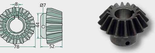 [AMAT3-177741] Pinion conic - 16 dinti