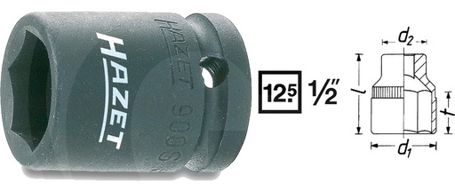 [AMAT3-176941] Hazet Cap cheie tubular? de impact (hexagonal? 38 mm