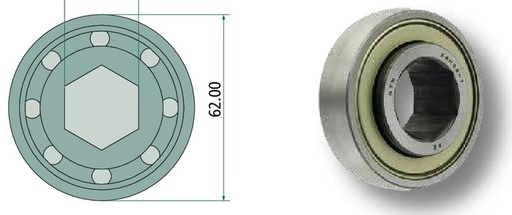 [AMAT3-179033] Lagar 25,5 x 62 x 24 mm