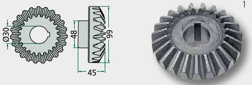 [AMAT3-179072] Pinion conic - 23 dinti