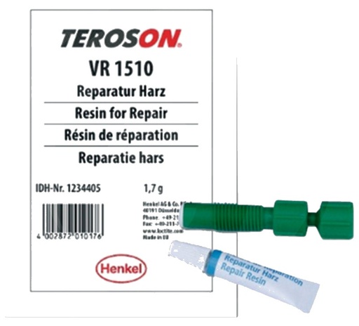 [AMAT3-179393] Loctite Rasina reparatii - TEROSON VR 1510 (bekannt als Reparatur Harz) - Set (Tube 1,5 ml und Injektor)